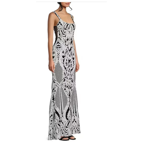 Unbranded Dresses & Skirts - Womens B Darlin Dress Small Black White with sequins
